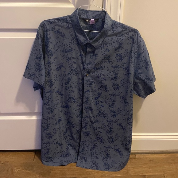 Travis Mathew Short Sleeve Button Up - Print - Picture 1 of 1